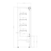 Blizzard Slim Tiered Multideck Display White Laminated 625mm Wide - BTD70WH Refrigerated Merchandisers Blizzard   