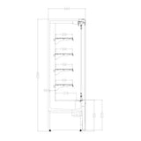 Blizzard Slim Tiered Multideck Display White Laminated 625mm Wide - BTD70WH Refrigerated Merchandisers Blizzard   