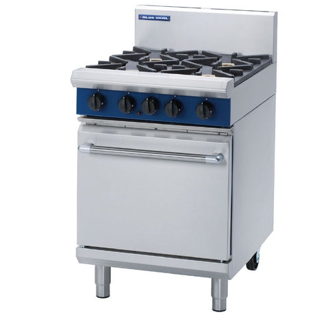 Blue Seal Static Natural Gas Range G504D-NAT - G020-N 4 & 6 Burner Ovens Blue Seal   