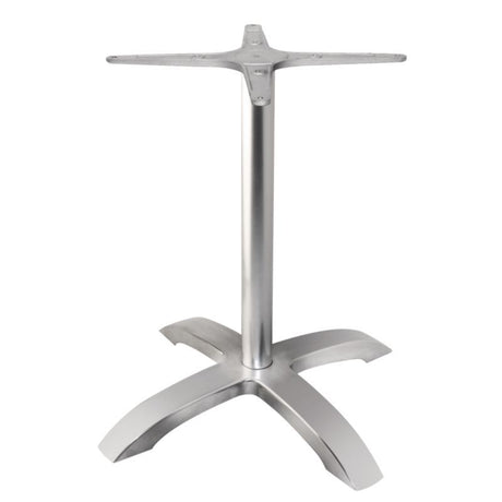 Bolero Aluminium Four Leg Table Base - GG660 Mix and Match Table Tops and Bases Bolero   