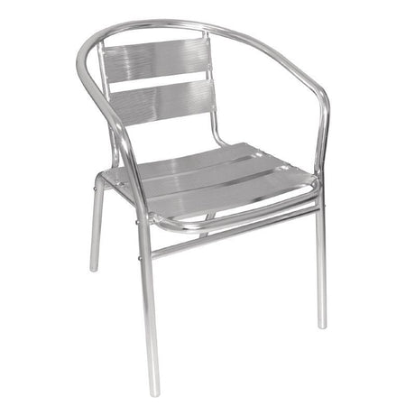 Bolero Aluminium Stacking Chairs (Pack of 4) - U419 Chairs Bolero   