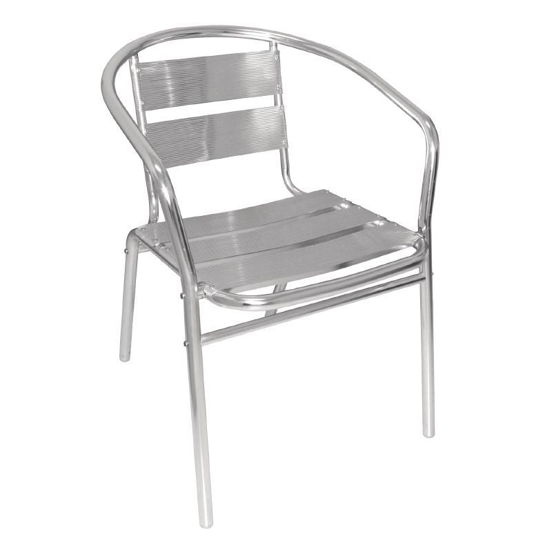 Bolero Aluminium Stacking Chairs (Pack of 4) - U419 Chairs Bolero   
