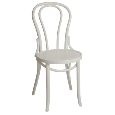 Bolero Bentwood Chairs White (Pack of 2) - GF968 Chairs Bolero   