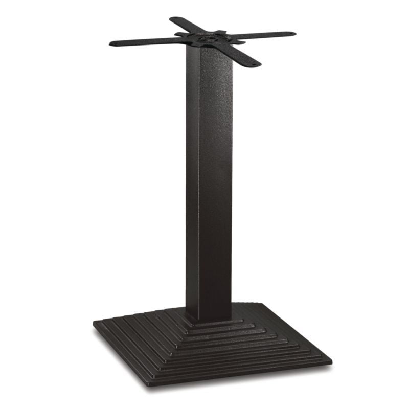 Bolero Cast Iron Step Square Table Base - CE153 Mix and Match Table Tops and Bases Bolero   