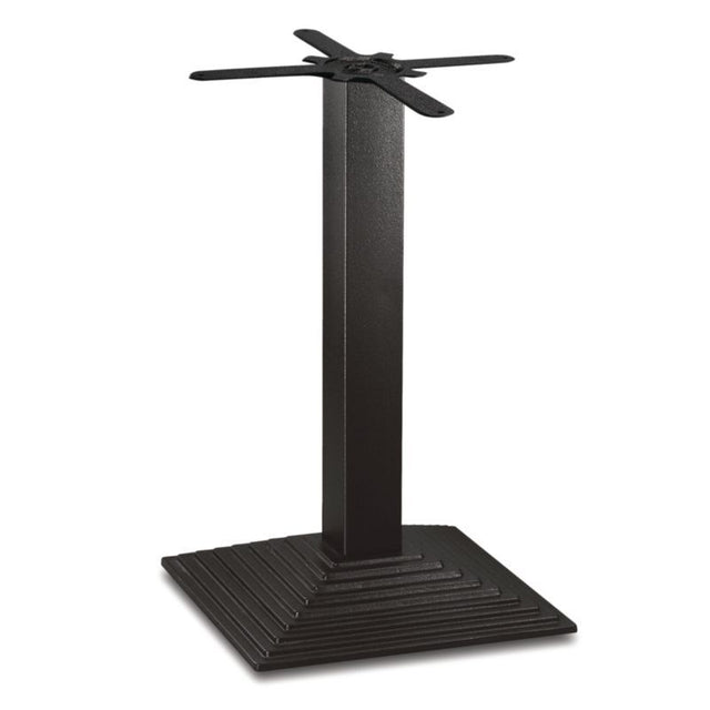 Bolero Cast Iron Step Square Table Base - CE153 Mix and Match Table Tops and Bases Bolero   