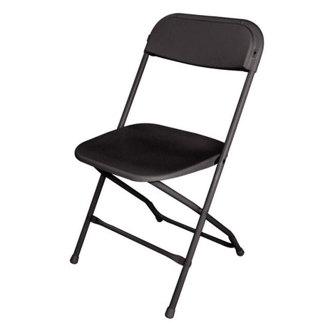 Bolero Folding Chair Black (Pack of 10) - GD386 Folding Utility Furniture Bolero   