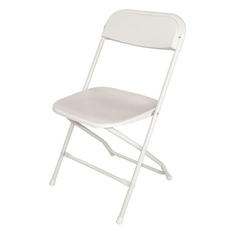 Bolero Folding Chair White (Pack of 10) - GD387 Folding Utility Furniture Bolero   