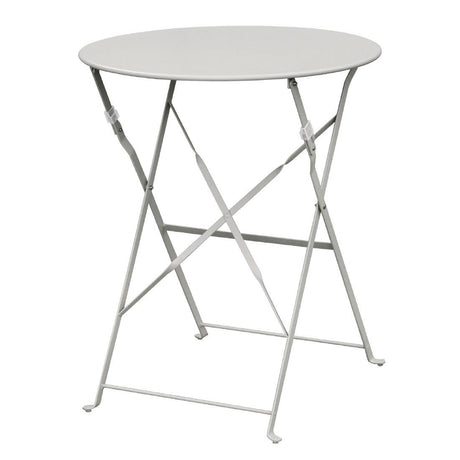 Bolero Grey Pavement Style Steel Table 595mm - GH556