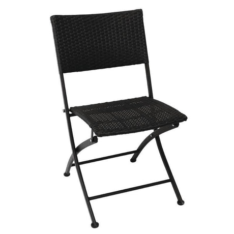Bolero PE Wicker Folding Chairs (Pack of 2) - GL303