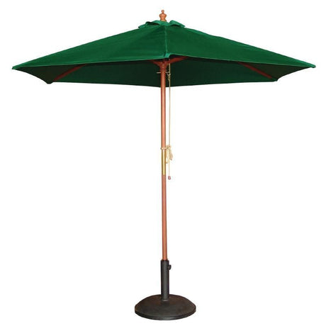 Bolero Round Parasol 2.5m Diameter Green - CB512 Parasols and Sunloungers Bolero   