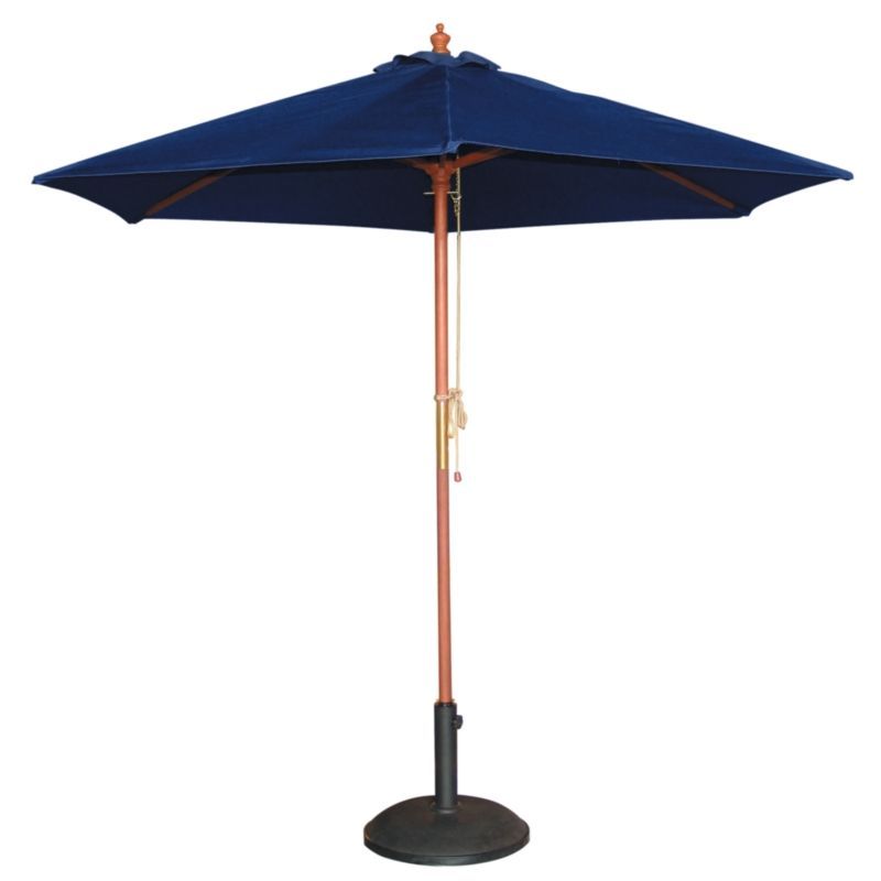 Bolero Round Parasol 2.5m Diameter Navy Blue - GG496 Parasols and Sunloungers Bolero   