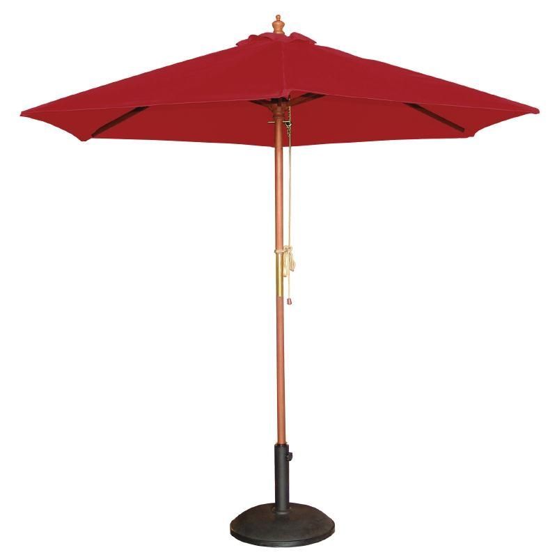 Bolero Round Parasol 3m Diameter Red - GL305 Parasols and Sunloungers Bolero   