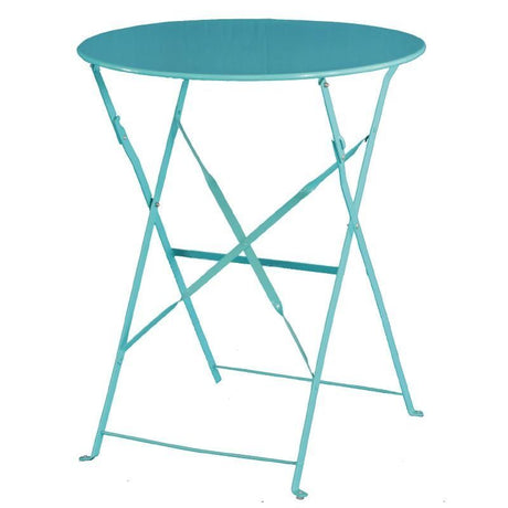 Bolero Seaside Blue Pavement Style Steel Table - GK983