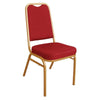 Bolero Squared Back Banquet Chair Red (Pack of 4) - DL016 Banquet Chairs Bolero   