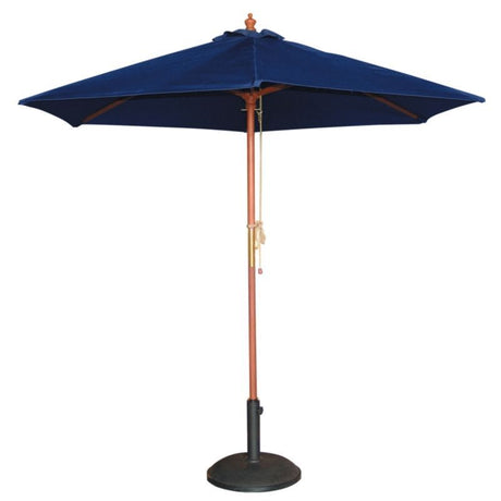 Bolero Tall Round Parasol 2.5m Diameter Navy Blue - GG497 Parasols and Sunloungers Bolero   