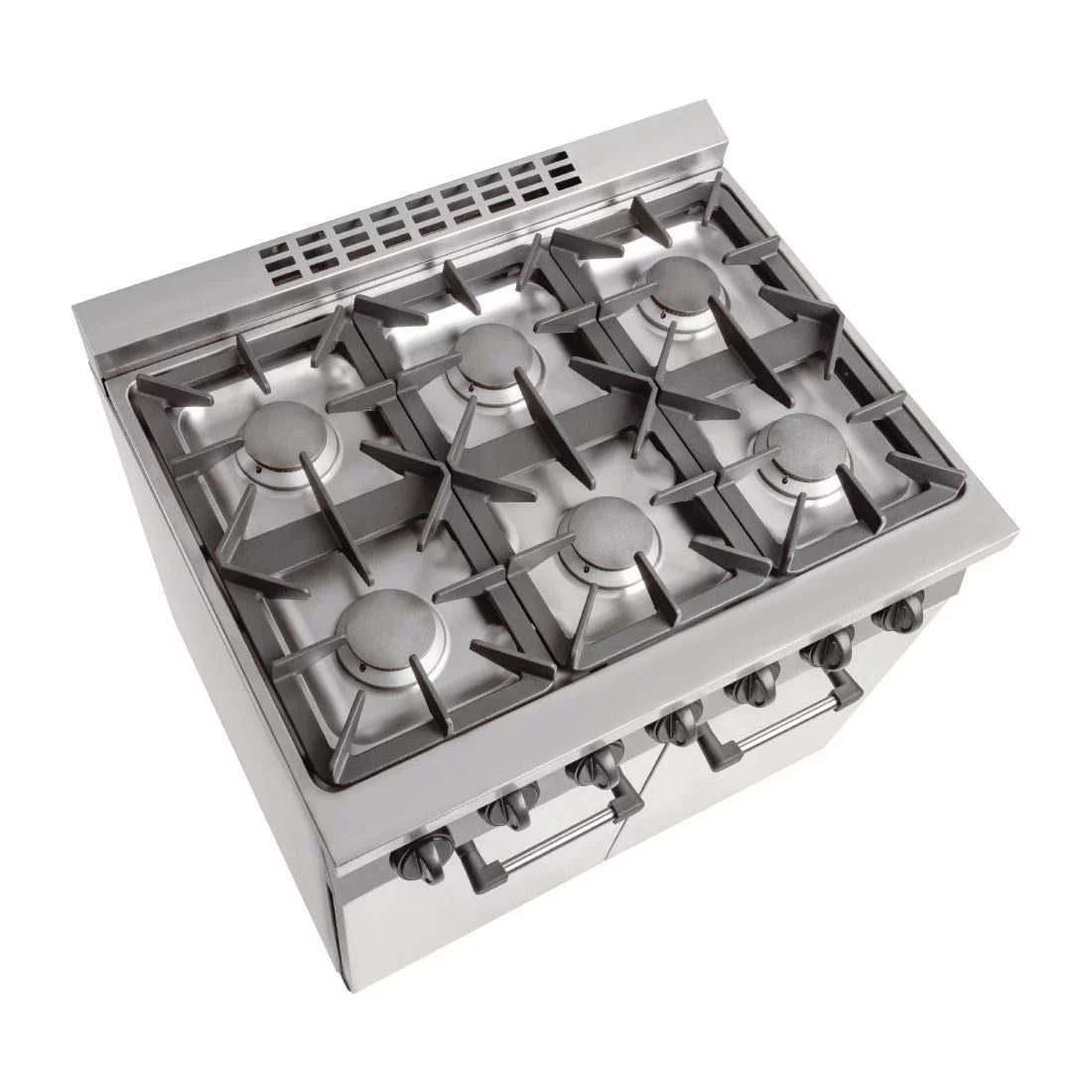 Buffalo 6 Burner Oven Range with Castors - CT253 4 & 6 Burner Ovens Buffalo   