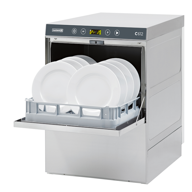 Maidaid Undercounter Warewasher with Fitted Drain Pump - C612 Dishwashers Maidaid Halcyon   