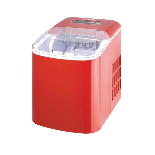 Caterlite Countertop Manual Fill Ice Machine Red - DA257 Ice Machines Caterlite   