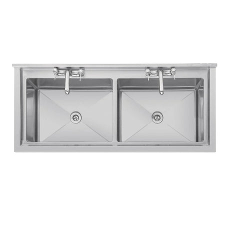 Vogue Double Deep Pot Wash Sink - CF406 Pot Wash Sinks Vogue   