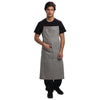 Chef Works Urban Portland Fine Stripe Bib Apron Grey - B351 Aprons Chef Works Urban