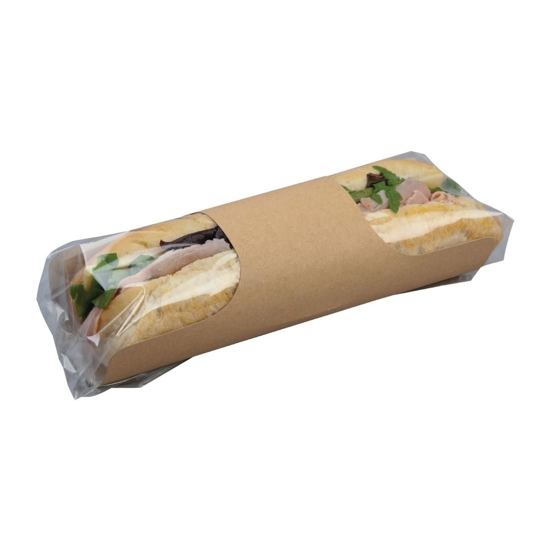 Colpac Clasp Clip Recyclable Kraft Baguette Packs (Pack of 500) - FA386
