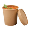 Colpac Recyclable Kraft Microwavable Soup Cups 450ml / 16oz (Pack of 500) - FA370 Condiment Pots & Soup Cups Colpac   