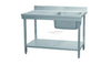 Combisteel 700 Stainless Steel Single Right Bowl Sink Flat Pack 1200mm Wide - 7455.0205 Single Bowl Sinks Combisteel   