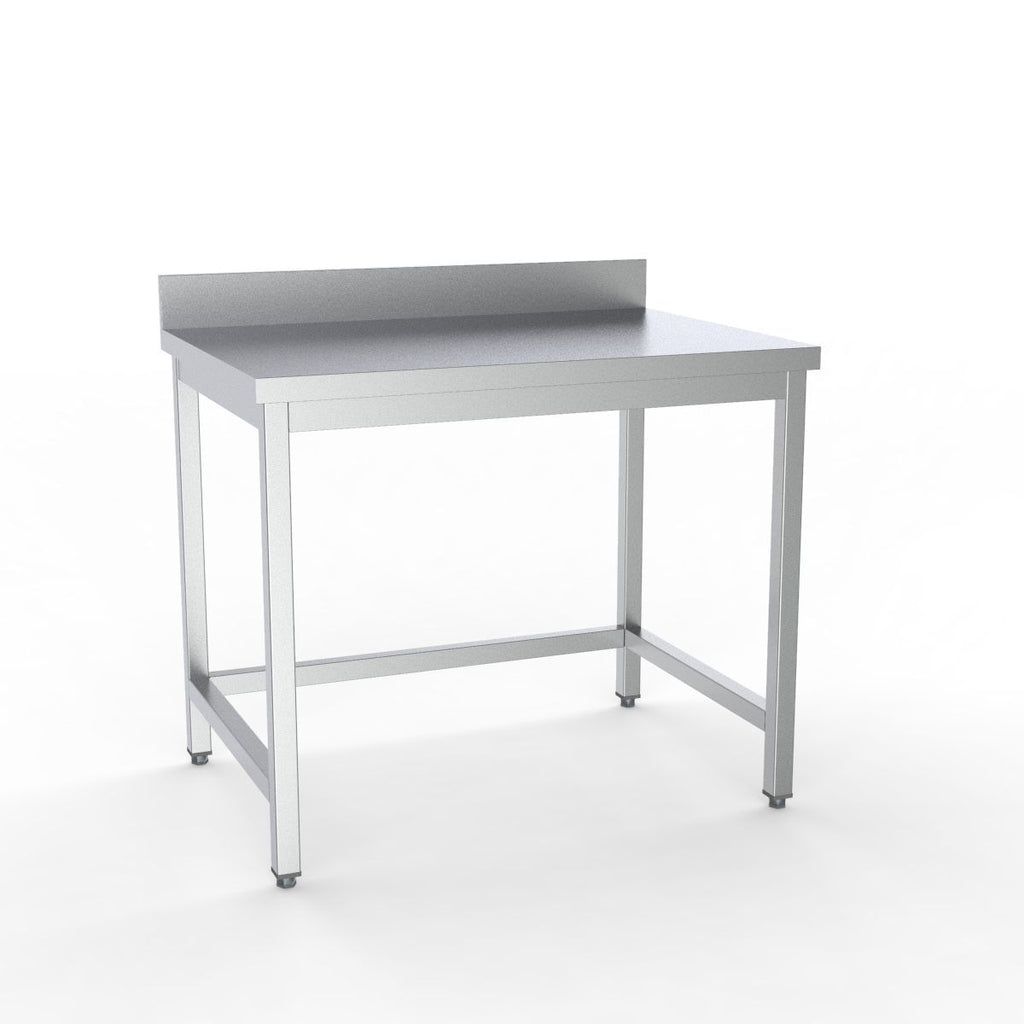 Combisteel Full 430 Stainless Steel 700 Line Worktable With Upstand 1600mm Wide - 7333.0056