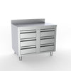 Combisteel Full 430 Stainless Steel Worktable With 6 Drawers & Upstand 1000mm Wide - 7333.0286