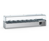 Combisteel Refrigerated Topping Unit with Glass Surround 1/4GN x 7 - 7950.5119 VRX Topping Units Combisteel   