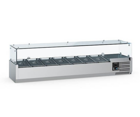 Combisteel Refrigerated Topping Unit with Glass Surround 1/4GN x 7 - 7950.5119 VRX Topping Units Combisteel   