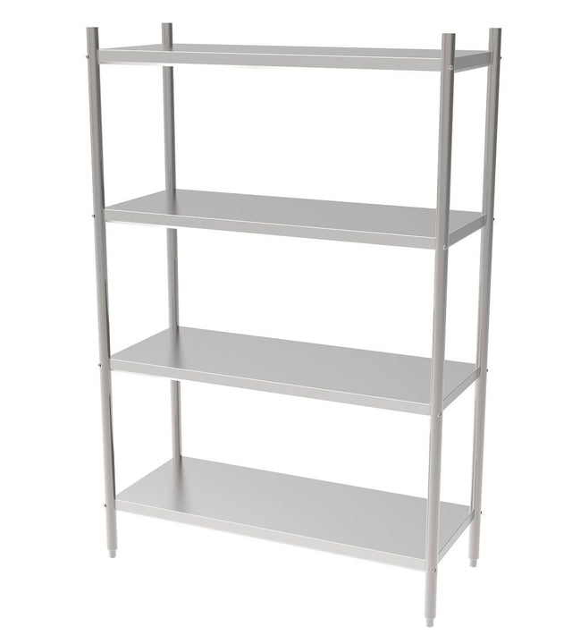 Combisteel Solid Shelving System 1000mm Wide Flat Pack - 7490.0240 Chrome Wire Shelving and Racking Combisteel   