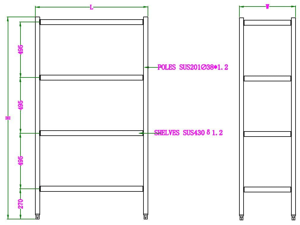 Combisteel Solid Shelving System 1200mm Wide Flat Pack - 7490.0245 Chrome Wire Shelving and Racking Combisteel   