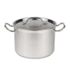 Combisteel Stainless Steel Midi Stock Pot With Lid 16 Litre - 7501.0055 Stock Pots Combisteel   