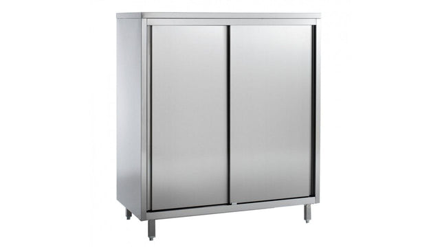 Combisteel Stainless Steel Storage Pantry Cupboard 1200mm - 7452.0064 Stainless Steel Floor Standing Cupboards Combisteel   