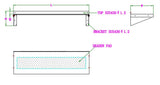 Combisteel Stainless Steel Wall Shelf & Brackets 300mm Deep 1000mm Wide - 7490.0150 Stainless Steel Wall Shelves Combisteel   