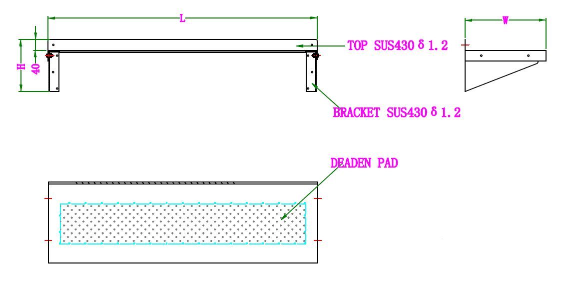 Combisteel Stainless Steel Wall Shelf & Brackets 300mm Deep 1800mm Wide - 7490.0175 Stainless Steel Wall Shelves Combisteel   