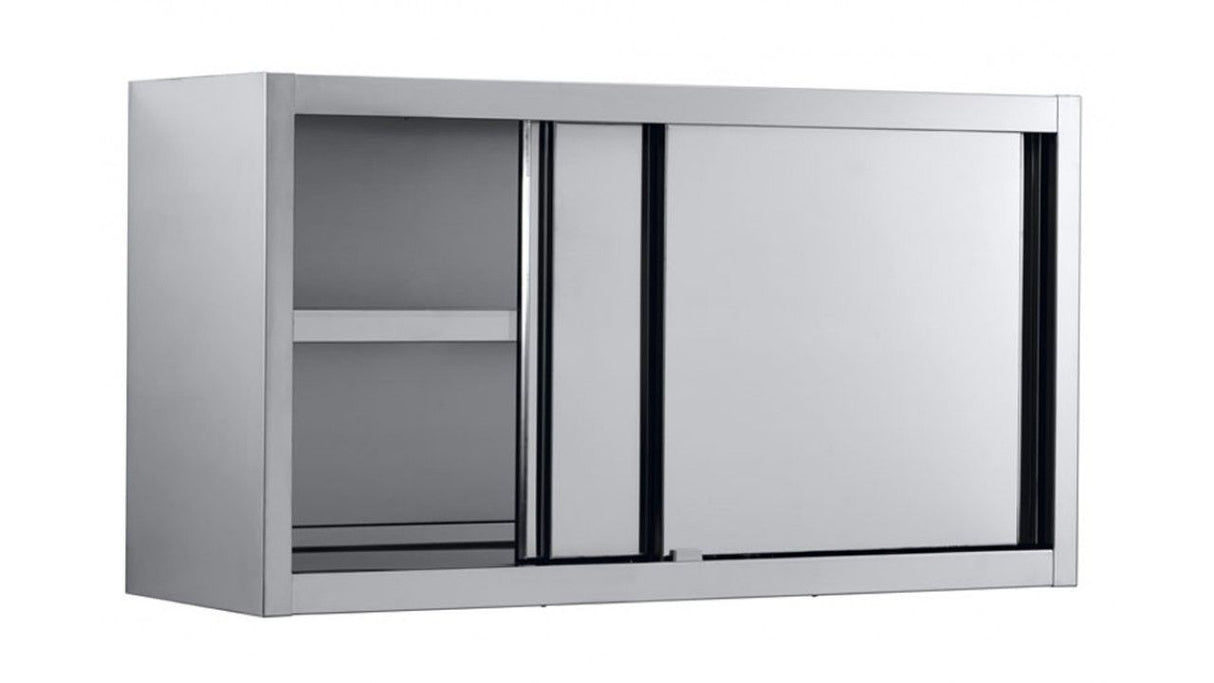 Combisteel Wall Cupboard With Sliding Doors 1400mm - 7452.0058 Stainless Steel Wall Cupboards Combisteel   