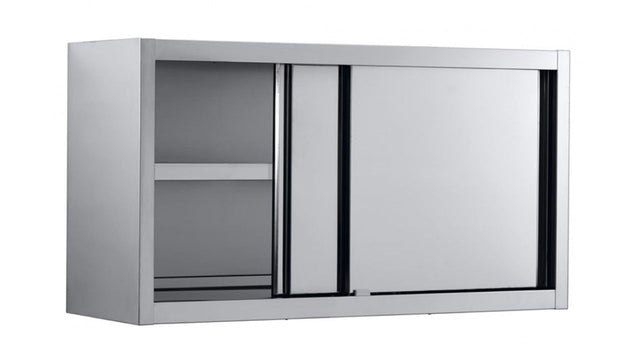 Combisteel Wall Cupboard With Sliding Doors 1800mm - 7452.0060 Stainless Steel Wall Cupboards Combisteel   