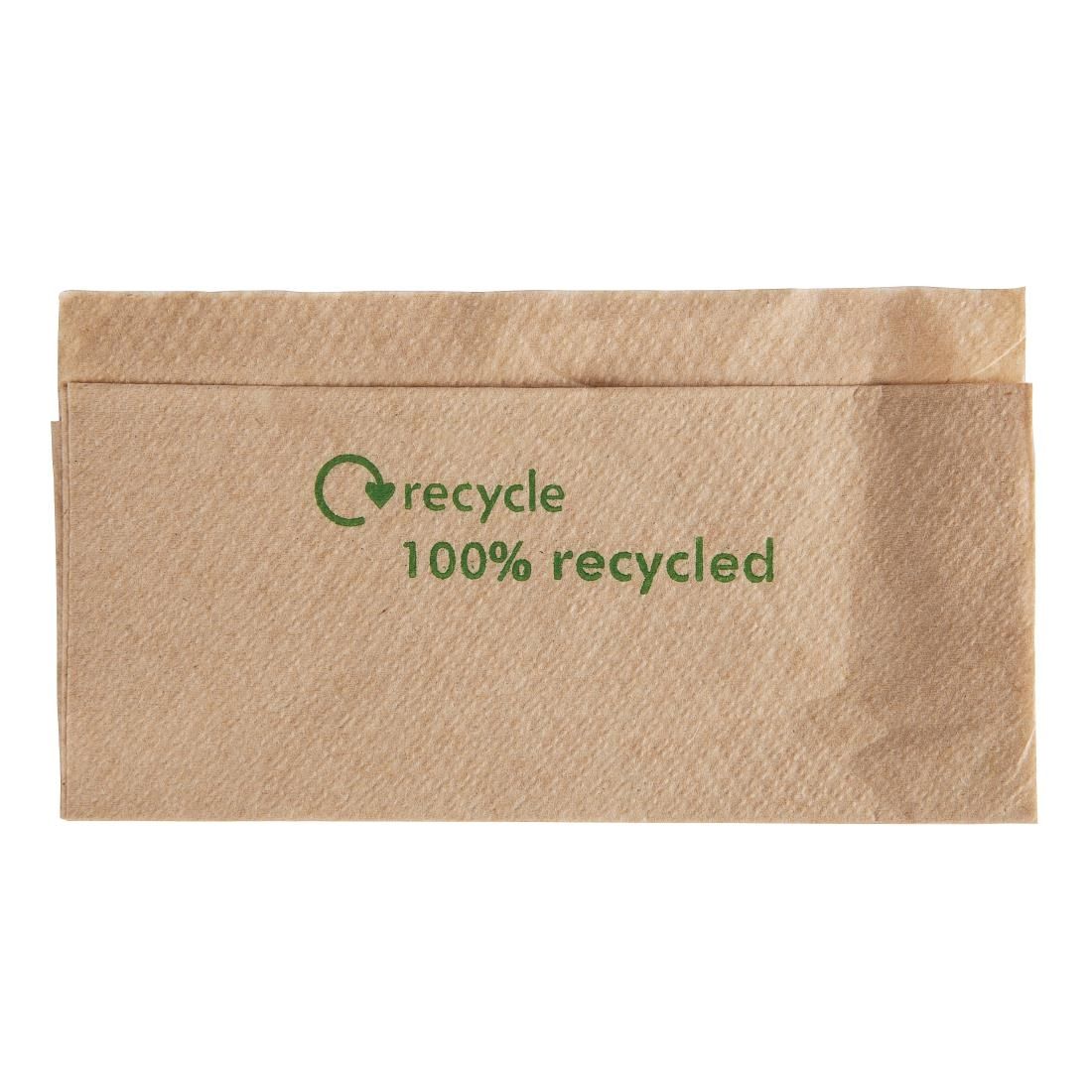 Compostable Kraft Lunch Napkins 320 x 300mm (Pack of 6000) - GH030 Paper Napkins Non Branded   