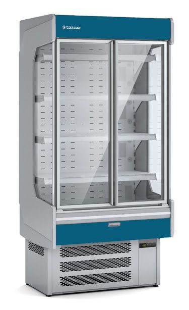 Coreco CHM-8-100 High Efficiency Multideck Display with Doors - CHM-8-100 Refrigerated Merchandisers Coreco   