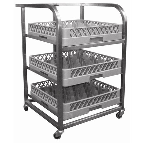 Craven St/Steel Glass Tray Trolley - DN596