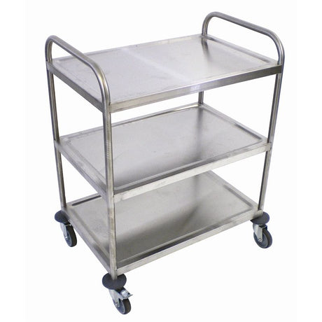 Craven Stainless Steel 3 Tier Clearing Trolley Service Trolleys Craven   