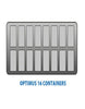 Crystal Optimus 16 Pan Ice Cream Display Counter - OPTIMUS16 CK647 Ice Cream Display Freezers Crystal   