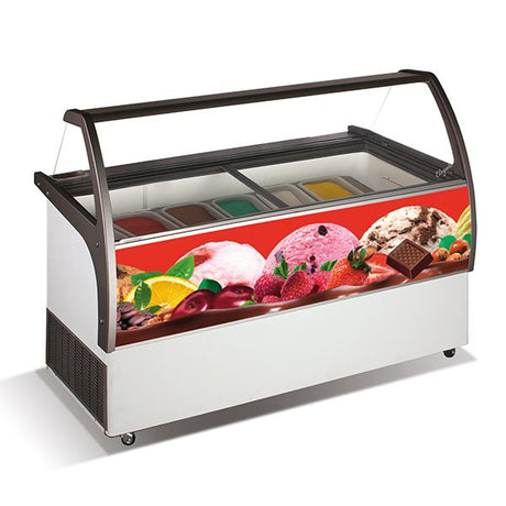 Crystal Venus Ice Cream Display 557L - VENUS ELEGANTE 56 Ice Cream Display Freezers Crystal   