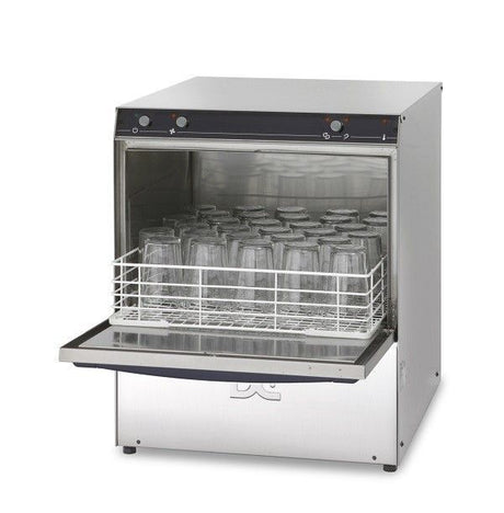DC Standard Range SG50D Frontloading Glasswasher with Drain Pump  500mm Rack 30 Pint Capacity Glasswashers DC   