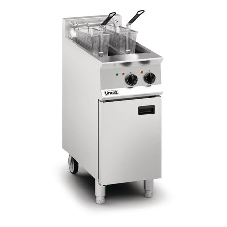 Lincat Opus 800 Twin Tank Twin Basket Free Standing Electric Fryer OE8105 Freestanding Electric Fryers Lincat   