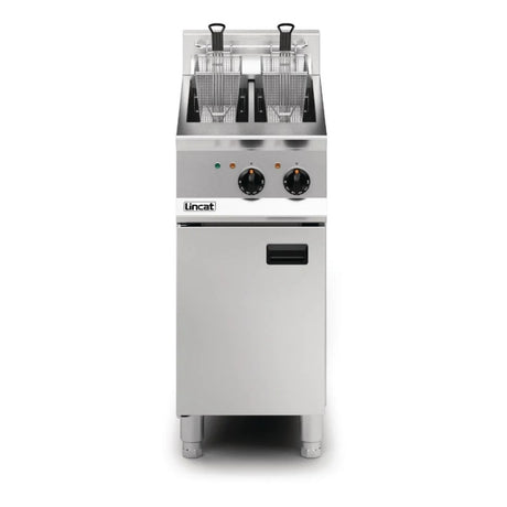 Lincat Opus 800 Twin Tank Twin Basket Free Standing Electric Fryer OE8105 Freestanding Electric Fryers Lincat   