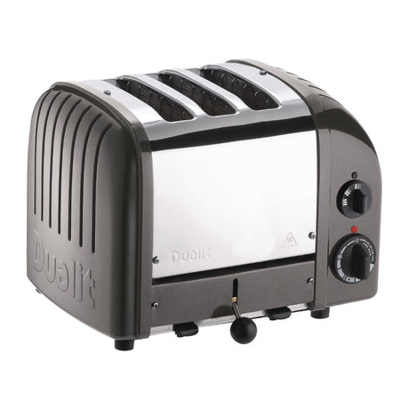 Dualit 2 + 1 Combi Vario 3 Slice Toaster Metallic Charcoal 31209 - CD347 Toasters Dualit   