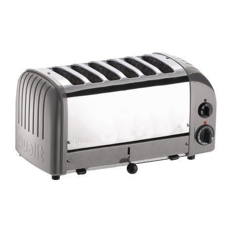 Dualit 6 Slice Vario Toaster Metallic Silver 60147 - CD336 Toasters Dualit   